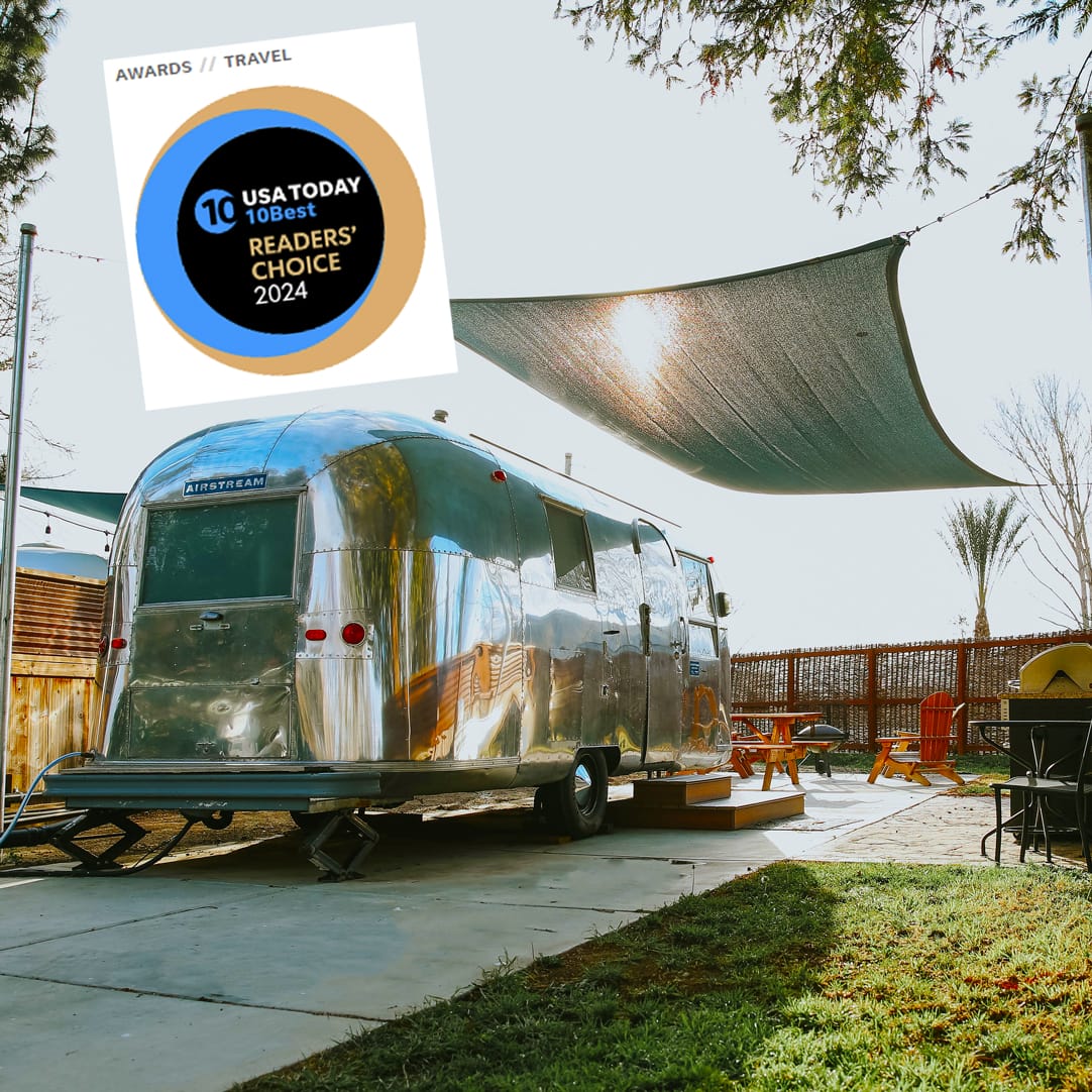 Flying Flags Buellton Voted #2 Best Vintage Trailer Hotel By Readers Of USA Today